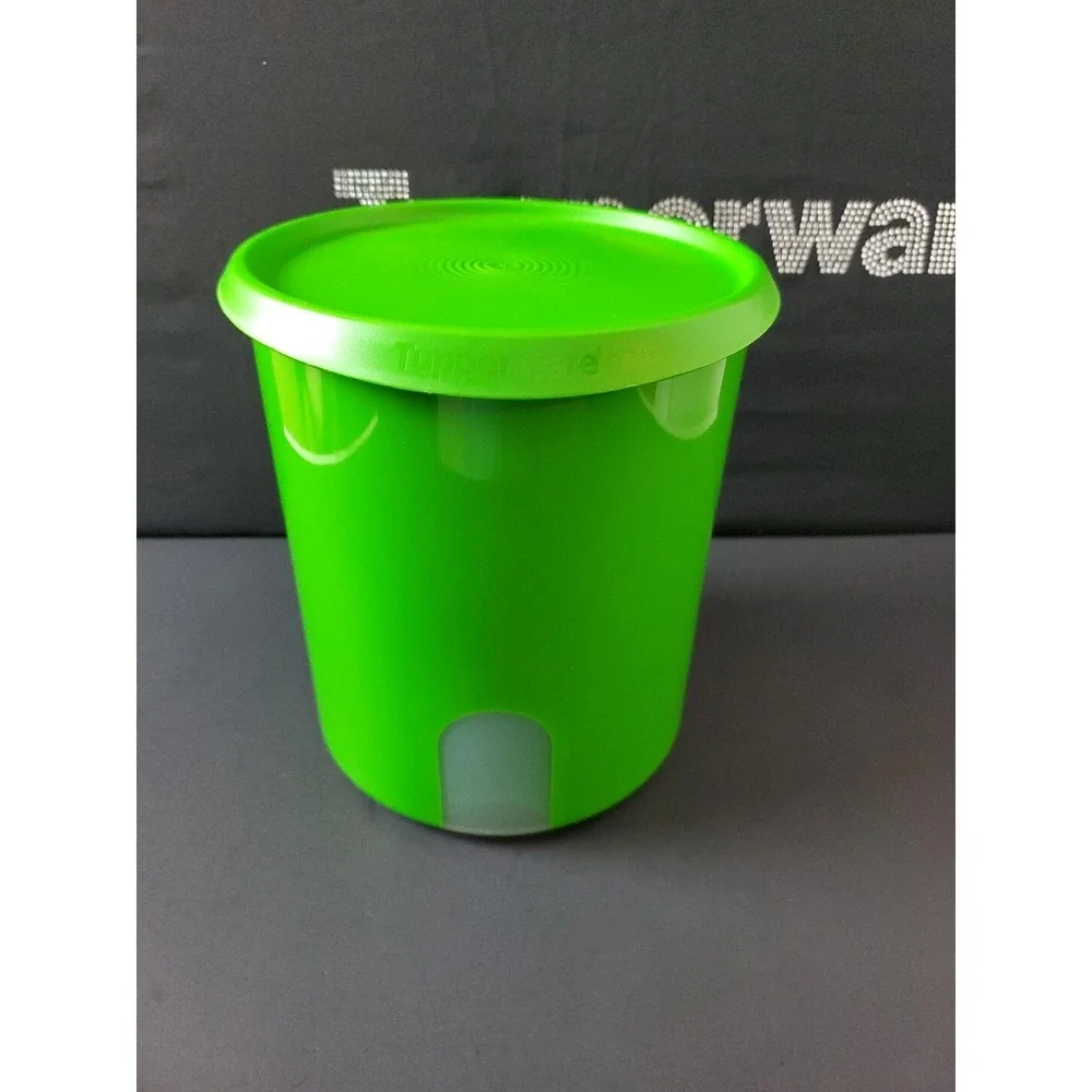 Tupperware One Touch Reminder Canister 'D' Verde Green 4.4L / 18 cup New Green